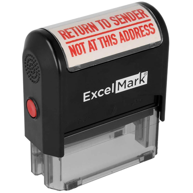 ExcelMark A2359 Self-Inking Rubber Stamp - Return to Sender Not at This Address