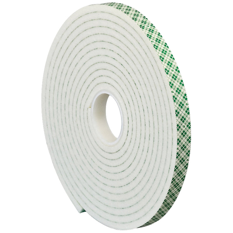 3M 4004 Double Sided Foam Tape, 1/2" x 5 yds, 1/4", Natural, 1/Case, 3M Stock# 7000122490