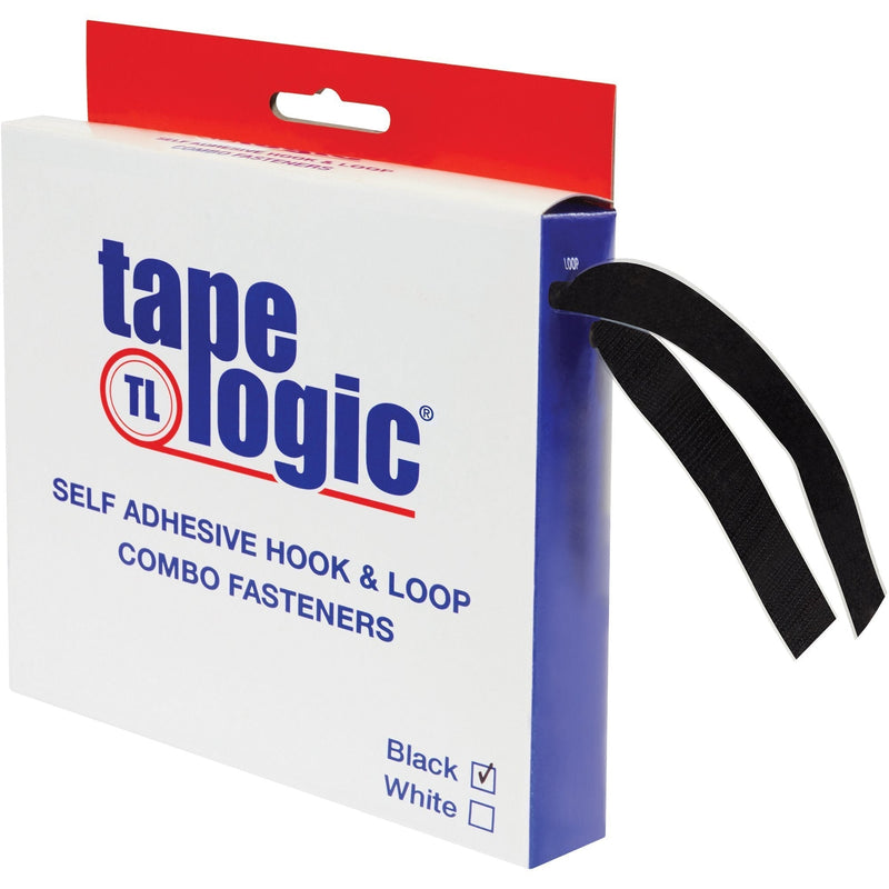 Boxes Fast Tape Logic Combo Pack, Strips, 1" x 15', Black (Pack of 1)