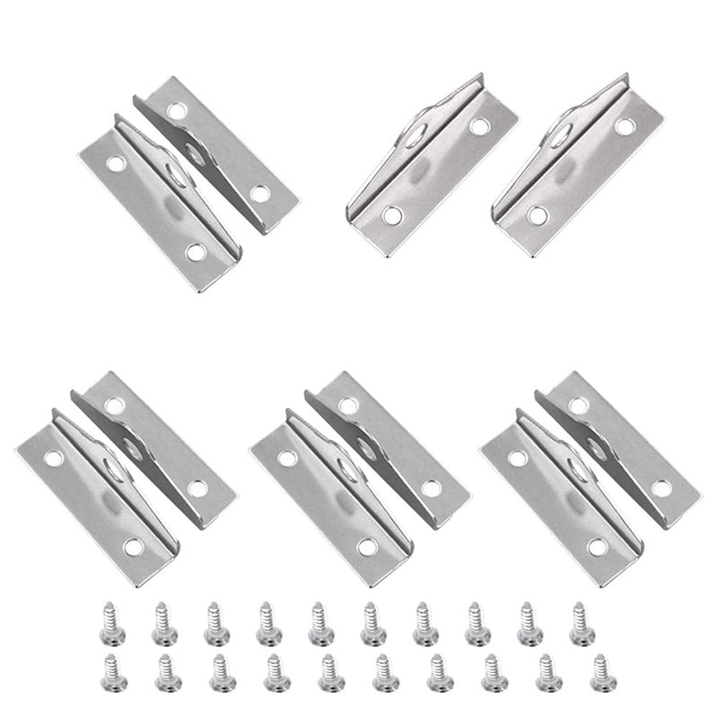 YES Time 304 Stainless Steel 90 Degree Angle Hasp,Safety Lock Latch Padlock Eye, Indoor or Outdoor Storage, Toolbox, Gate and Shed Set of 5
