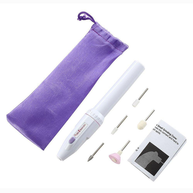 Electric Manicure Set, YWQ 5-in-1 Electric Manicure Nail Drill File Grinder Grooming Kit Includes Callus Remover Set, Nail Buffer Polisher, Personal Manicure and Pedicure Kit Nail File
