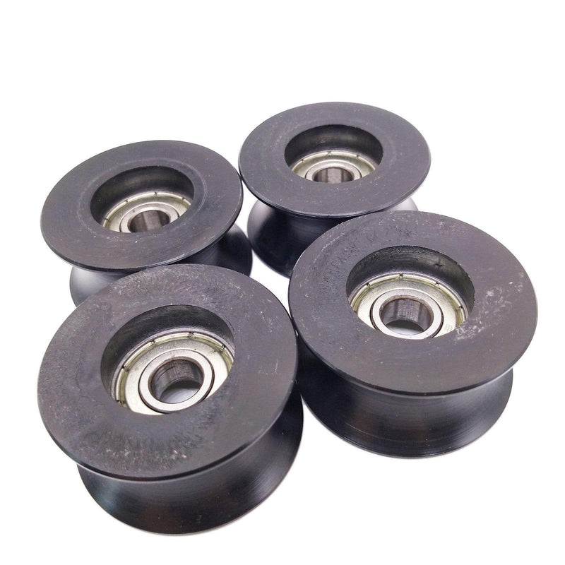 4X 0840UU 8mm 8x40x20.7mm Groove Guide Pulley Sealed Rail Ball Bearing