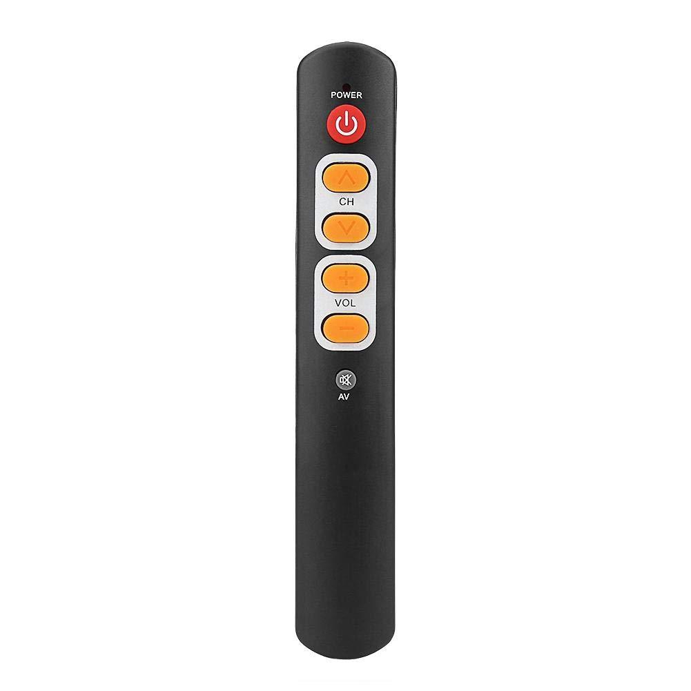 Learning Remote Control with Big Buttons, 6 Keys Universal Remote Control Smart Controller for TV STB DVD DVB HiFi VCR(Orange) Orange