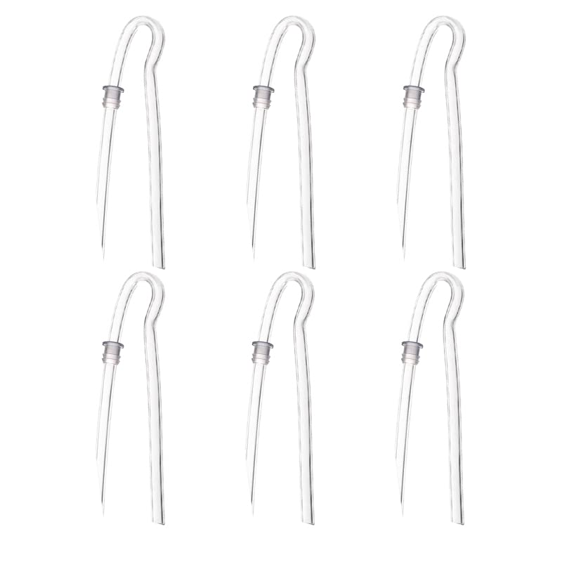 6pcs/lot Size #13 Preformed Sound Tube BTE Earmold Hearing Aid Tubing (3.5 * 2mm with Tube Lock)