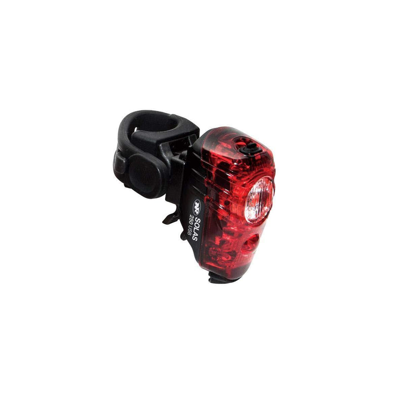 NiteRider Solas 250 Lumens USB Rechargeable Bike Tail Light Powerful Daylight Visible Bicycle LED Rear Light Easy to Install Road Mountain City Commuting Adventure Cycling Safety Flash