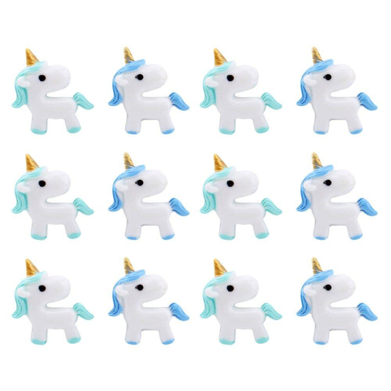 Ornerx Plastic Cute Horse Push Pins Decorative Thumbtacks for Cork Board 12 Count