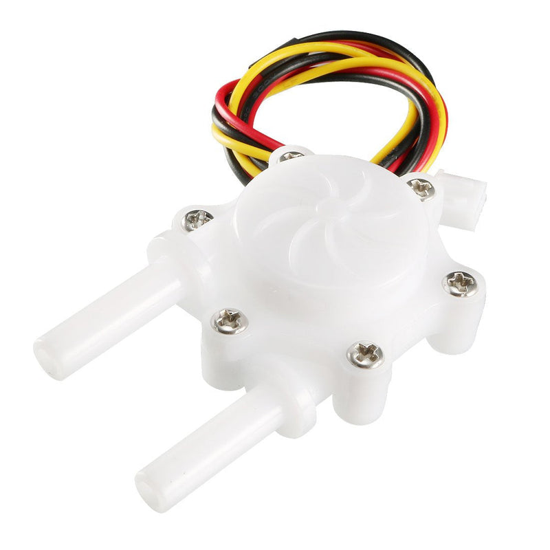 uxcell 1/4" Hall Effect Water Flow Sensor Switch Flowmeter Counter Fluid Meter DC5V 0.15-1.5L/min SEN-HW06K