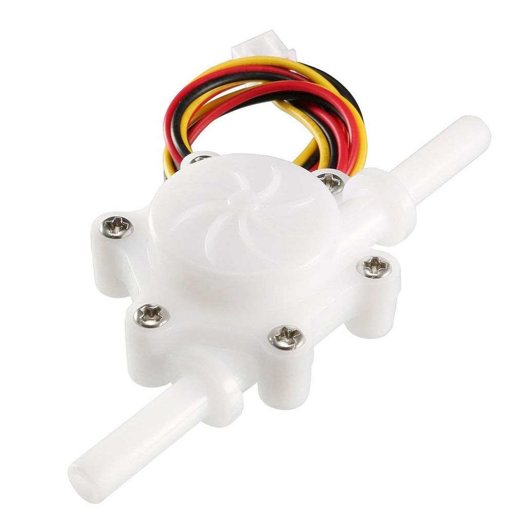 uxcell 1/4" Hall Effect Water Flow Sensor Switch Flowmeter Counter Fluid Meter DC5V 0.15-1.5L/Min SEN-HZ06K