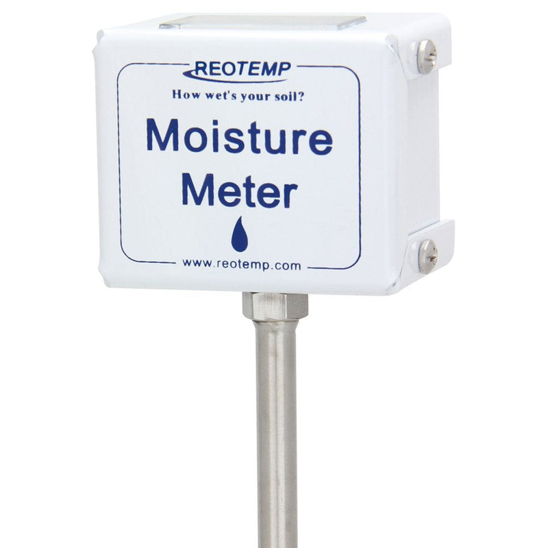 REOTEMP Garden and Compost Moisture Meter (15 Inch Stem), Garden Tool Ideal for Soil, Plant, Farm and Lawn Moisture Testing 15 Inch Stem