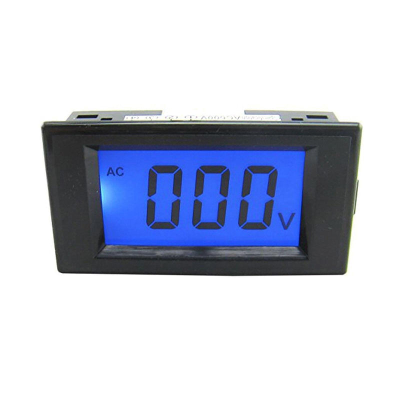Blue LCD Digital Volt Panel Meter Voltmeter AC 0-600V 4 Wire