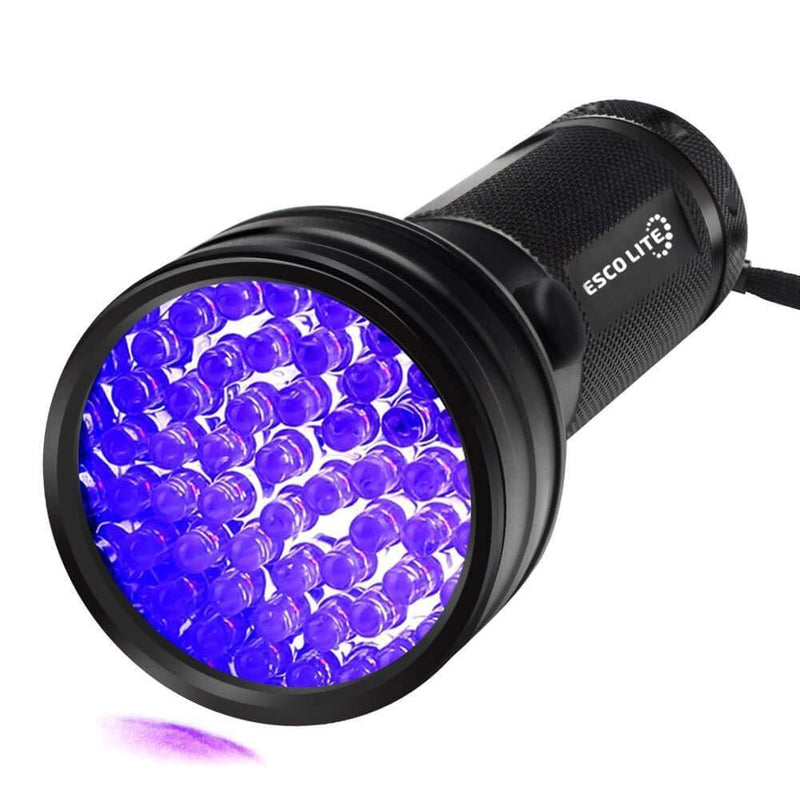 Escolite Black Light UV Flashlight, Escolite UV Lights 51 LED Ultraviolet Blacklight Flashlight Pet Urine Detector, Matching with Pet Odor Eliminator