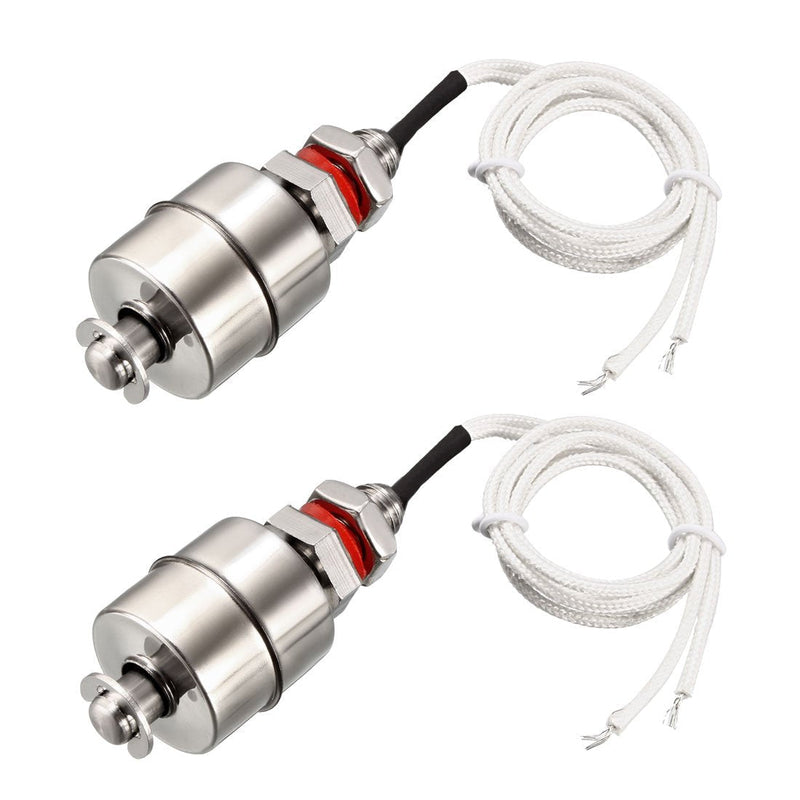 uxcell Stainless Steel Float Switch for Water Pump Tank swim pool garden pond Liquid Water Level Sensor M11 62mm Length 2Pcs