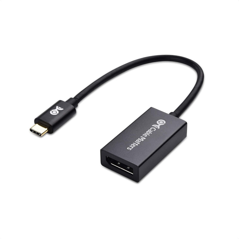 Cable Matters USB C to DisplayPort 1.4 Adapter with 8K@60hz, 4K@144hz and HDR Support - Thunderbolt 4 / USB4 / Thunderbolt 3 Port Compatible with Oculus Rift S, MacBook Pro, Dell XPS, Surface Pro