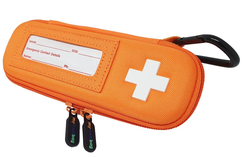 MyMediBag Hardcase Insulated - Single EPIPEN - Medication Bag for Allergy and Asthma - Highly Visible and Noticeable in The case of an Emergency