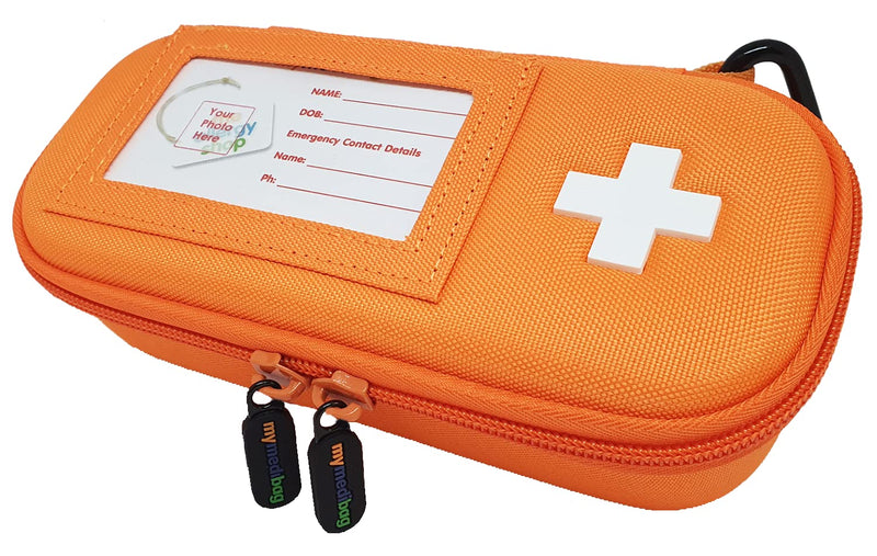 MyMediBag Hardcase Insulated - Standard CASE - Medication Bag for Allergy and Asthma - Highly Visible and Noticeable in The case of an Emergency