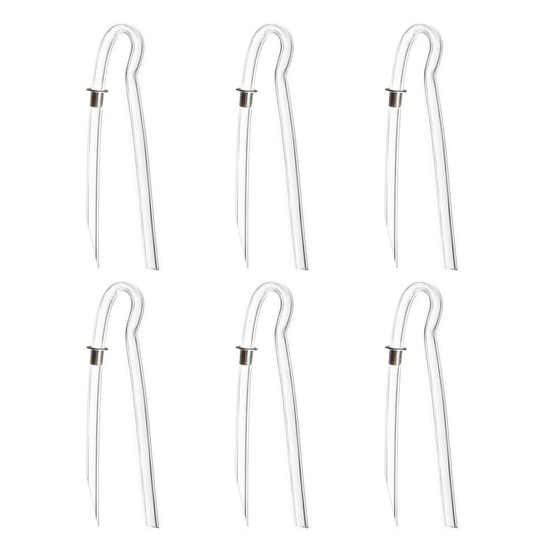 (6 Per Pack) Size #13 Preformed BTE Hearing Aid Earmold Clearing Tubing (3.2x2mm with Metal Tube Lock)