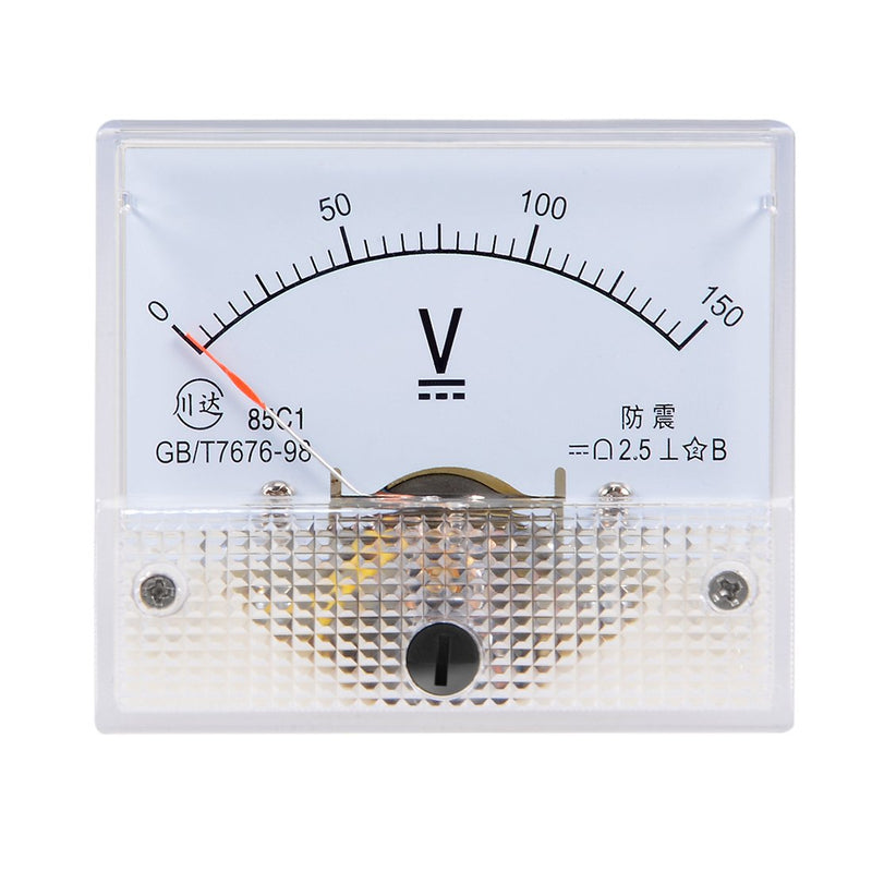 uxcell DC 0-150V Analog Panel Voltage Gauge Volt Meter 85C1 2.5% Error Margin