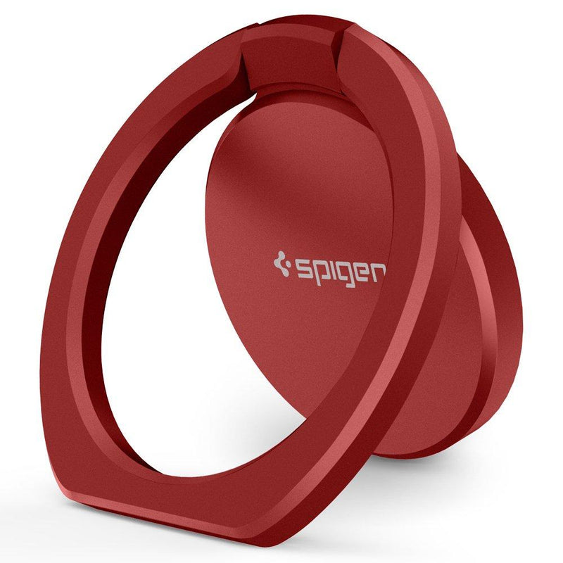 Spigen Style Ring 360 Cell Phone Ring/Phone Grip/Stand/Holder for All Phones and Tablets Compatible with Magnetic Car Mount - Red