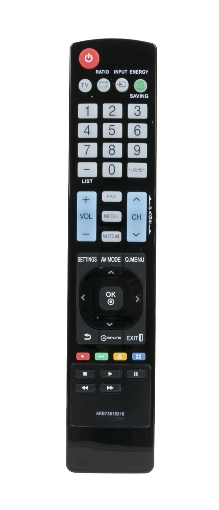 New AKB73615316 Replace Remote for LG TV 32LS5600 37LS5600 42LS5600 47LS5600 47LS4600-UA 60PA5500-UA 47LS460LS4600 50PA5500 50PA6500 55LS4600 55LS5600 50PA4500 50PA4510 50PA400 42PA4900 52PA4900