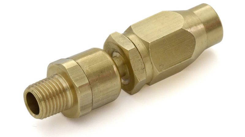 BluBird Fast Fix - 1/4" Air Hose Assembly Repair Fitting - w/ 1/4" MNPT Swivel - FFSW14