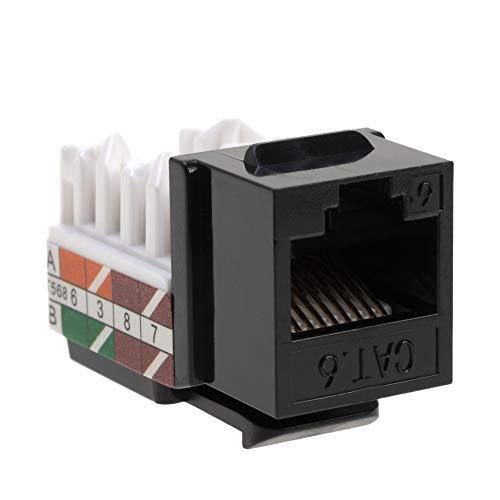 Cat6 RJ45 Keystone Jack Punch-Down Network Black (50) 50