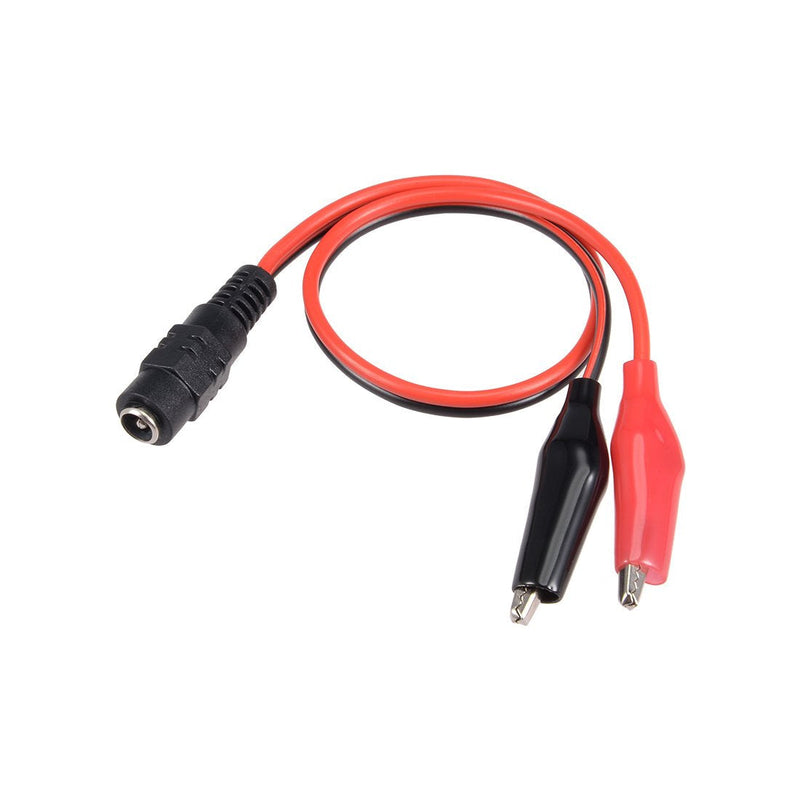 uxcell 2.1mmx5.5 mm 12V DC Female Jack to Alligator Clip Power Cable Connectors 32cm for CCTV Security Camera Lighting