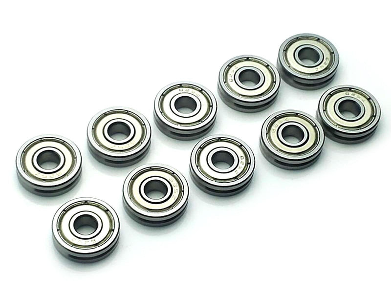 10pcs V625ZZ 625VV V Groove Guide Pulley Rail Ball Bearings 5 x 16 x 5mm