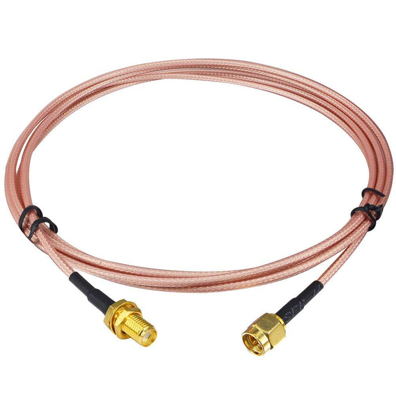 Nisaea Radio Antenna Extension Cable 3ft/1m SMA Male to SMA Female Low Loss Coalxial Jumper Cable RG316 for HT SDR Dongle Security System Antenna Extender