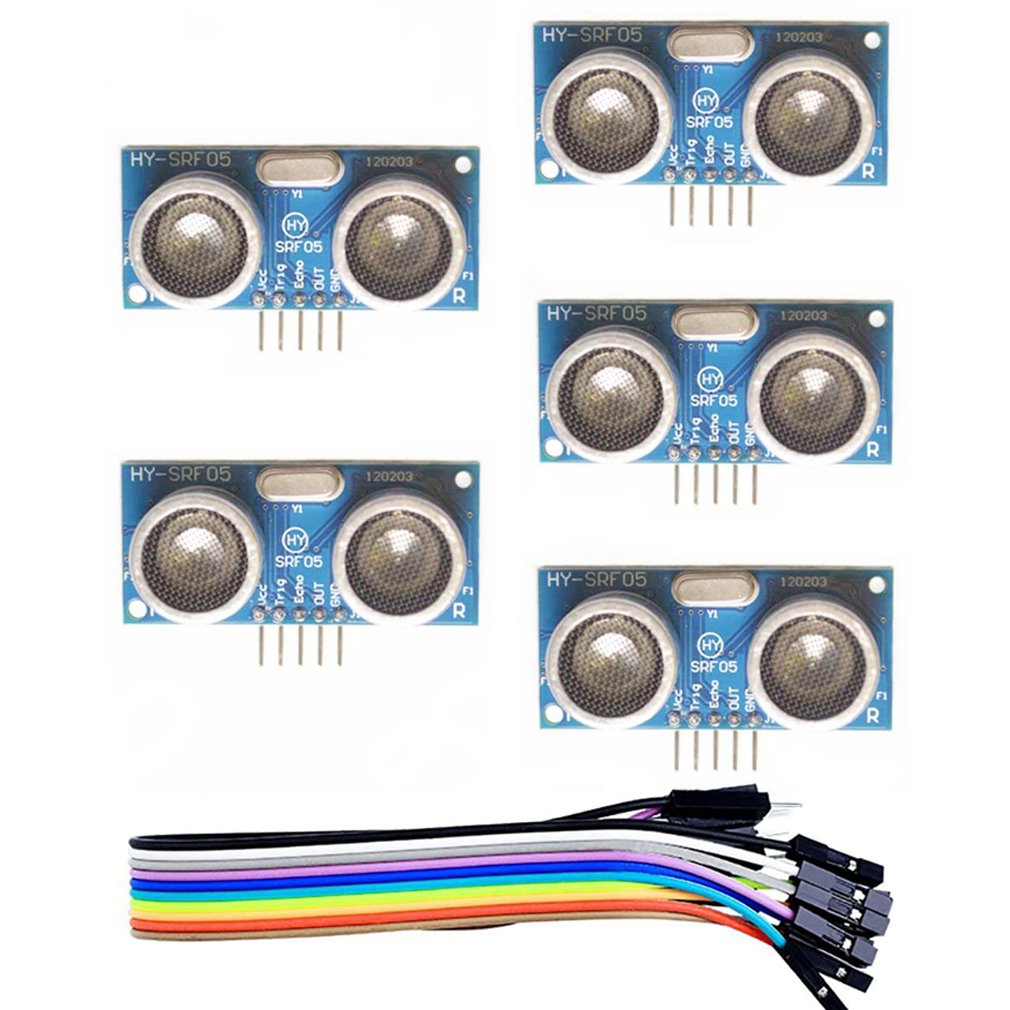 HiLetgo 5pcs HY-SRF05 Ultrasonic Sensor Module DC 5V HY-SRF05 Distance Measure Sensor for Arduino Raspberry Pi