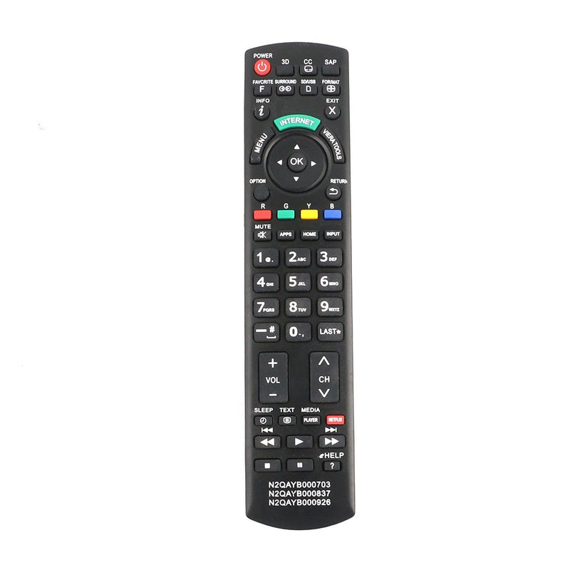 New N2QAYB000703 N2QAYB000837 N2QAYB000926 Remote Control fits for Panasonic TV TCL47WT50X TCL55DT50 TC-L55DT50 TCL55ET5 TC-L55ET5 TC-L55LE54 TCL55LE54 TCL55WT50 TC-L55WT50 TCP50GT50 TC-P50GT50