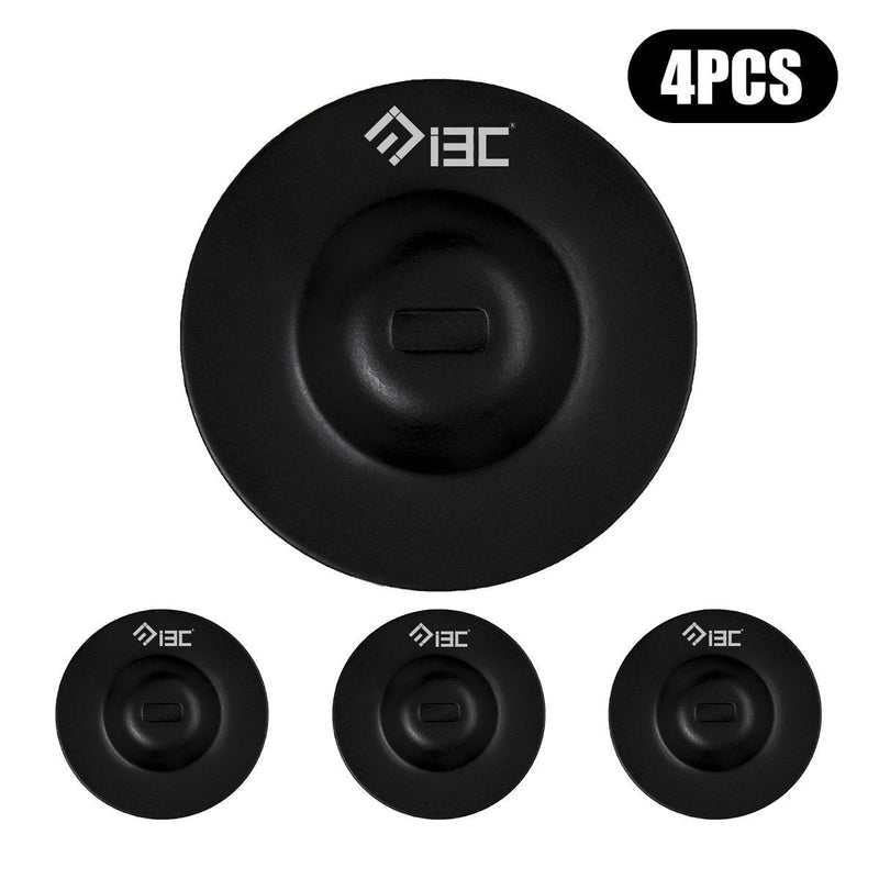 I3C Anchor Plate Adhesive Security Plate, Laptop Lock Plate with Slot, Universal Lock Plate for Laptop, Monitor, iPhone Smart Phone, MacBook Pad Ipad, Tablet, Other Electronic Products (Black 4pcs) 4pcs black