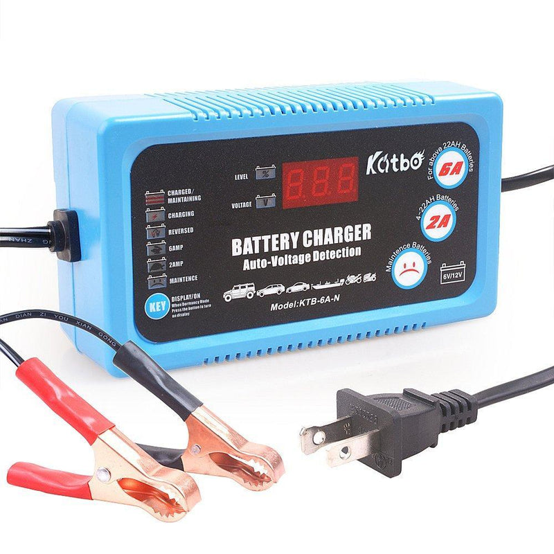 Katbo 6 Amp Smart Battery Charger 6V 12V Automatic and Manual