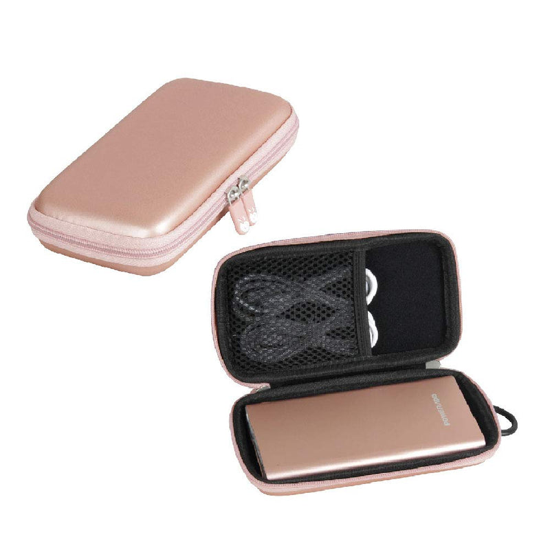 Hermitshell Hard Travel Case fits EnergyCell/POWERADD Pilot 4GS 12000mAh 8-Pin Input Portable Charger (Rose Gold) Rose Gold