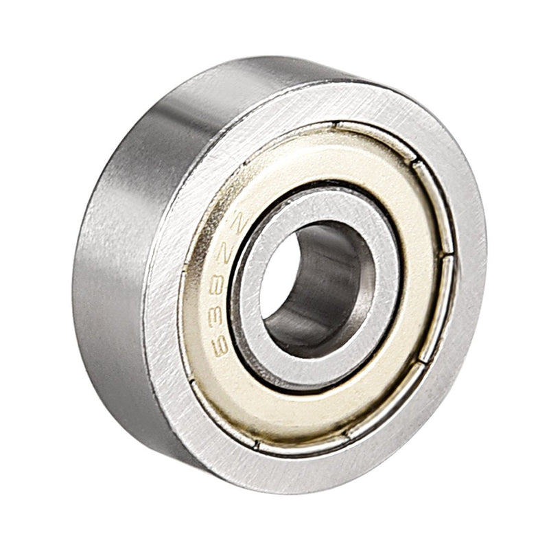 uxcell 638ZZ Deep Groove Ball Bearing Double Shield 638-2Z 80038, 8mm x 28mm x 9mm Chrome Steel Bearings (Pack of 1) 8mmx28mmx9mm