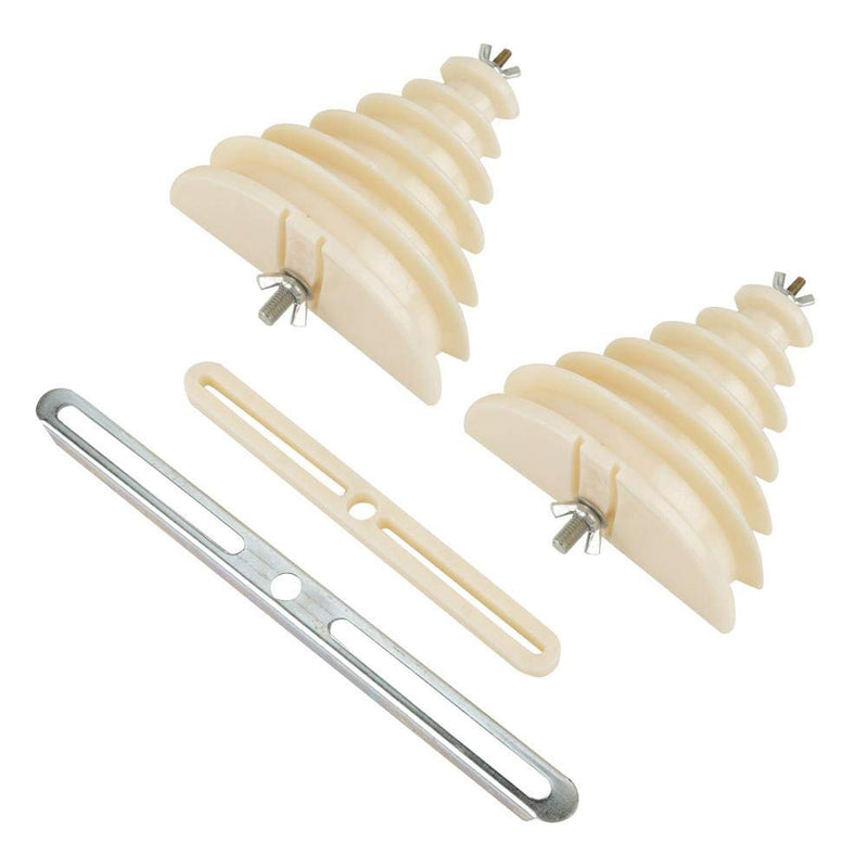 Electrical Machine Plastic Single Phase 6 Layer Coil Wire Cable Winding Mould Head Holder Beige