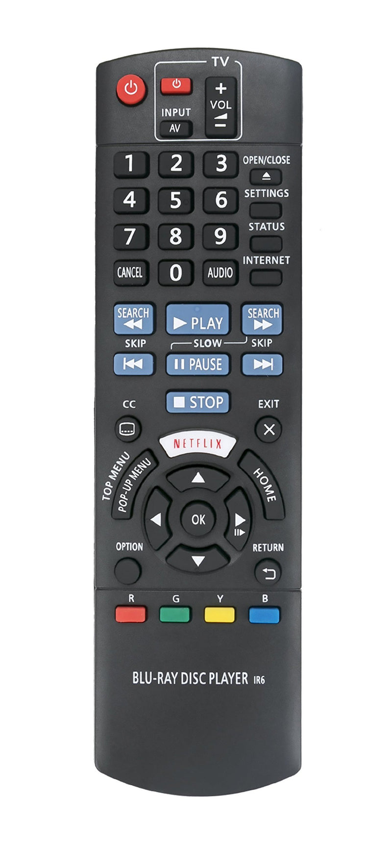 New N2QAYB001024 Replace Remote fit for Panasonic Blu-Ray Disc Player DMP-BD93 DMP-BD903 DMP-BDT271 DMP-BDT280 DMP-BD94