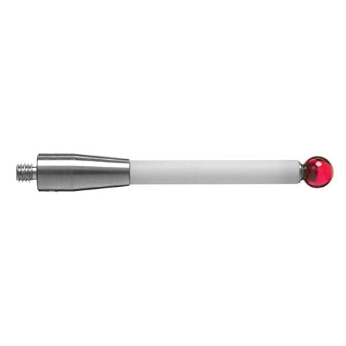 Cmm Probe Stylus for CMM Machine Tools Ceramic Stem M4 Thread Shank 6mm Diameter Ruby Ball Tips 50mm Long A-5000-3709 (M4*D6*L50) M4*D6*L50