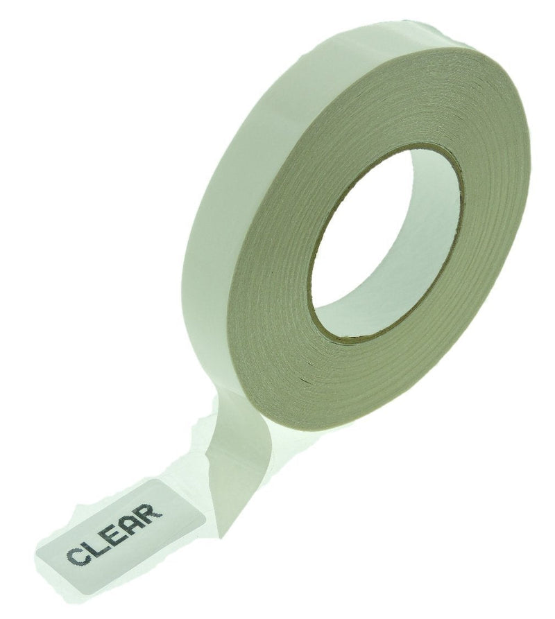 1" x 3 Mil 60yd Double Sided Coated Tape Clear High Clarity Very Sticky Permanent Trophy Mounting Window Sign Poster Board Installation Placard Hold Down 24mm 1 Inch .94 in