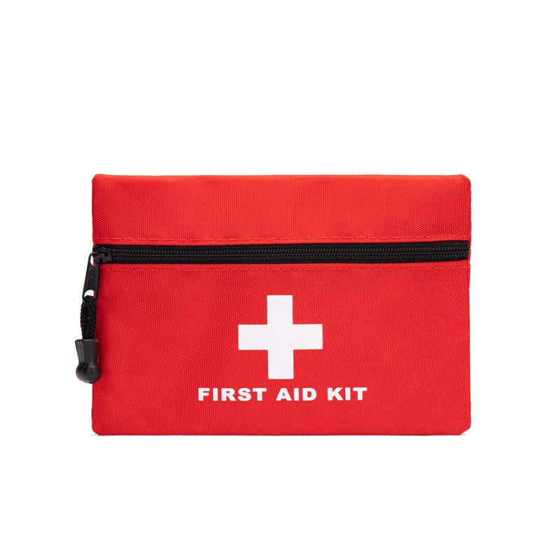 Jipemtra Red Emergency Bag First Aid Bag Small Empty Travel Rescue Bag Pouch First Responder Storage Medicine Pocket Bag for Car Home Office Kitchen Sport Ourdoors Bag Only (6.3x4.3") 6.3x4.3Inch