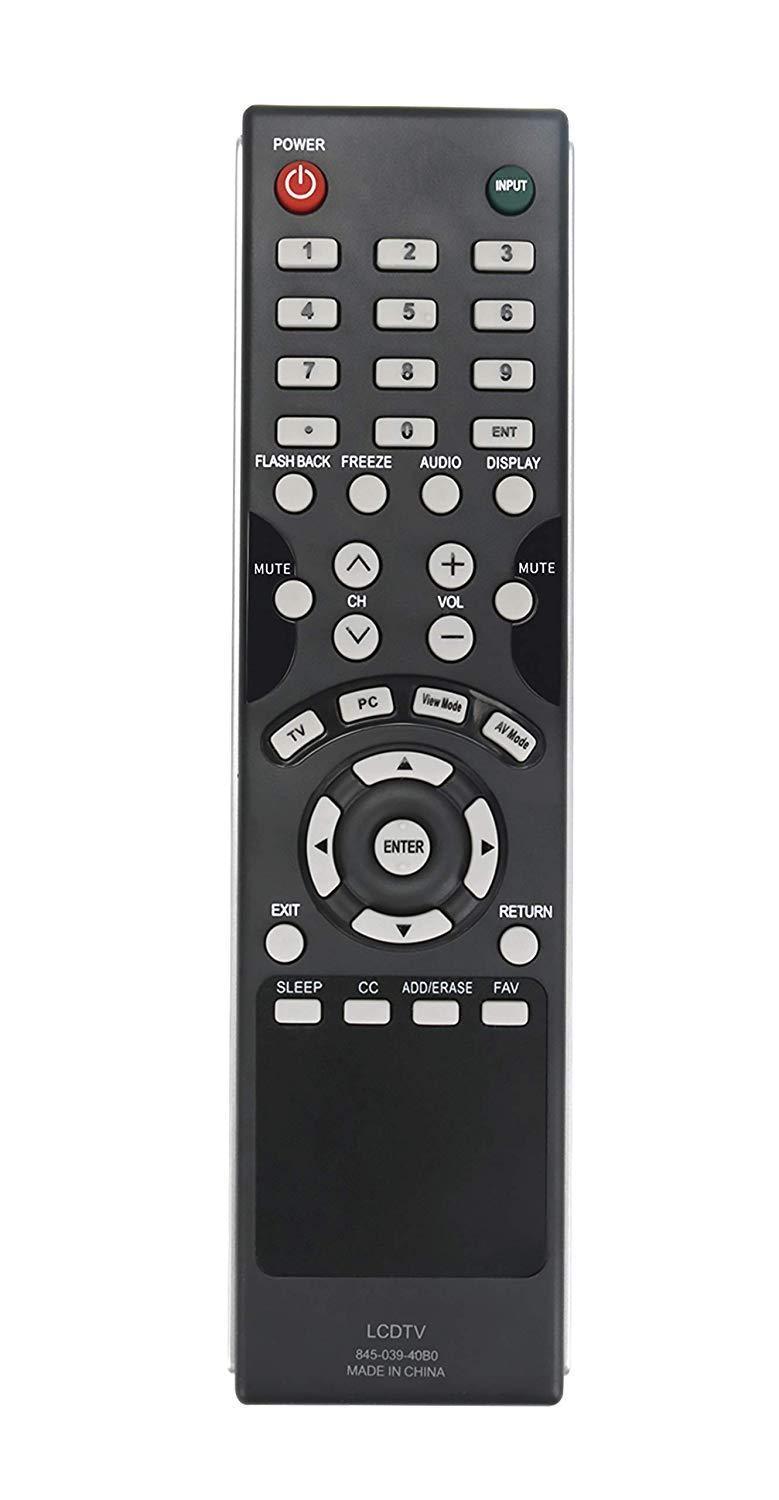 845-039-40B0 Replaced Remote fit for Sharp AQUOS TV LC-60E69U LC-40LE433U LC-40LE431U LC-60E69U LC-40LE431 LC-40LE431UA LC-40LE433 LC-40LE433UA LC-40LE431U LC-40LE433U LC60E69U LC40LE433U LC40LE431