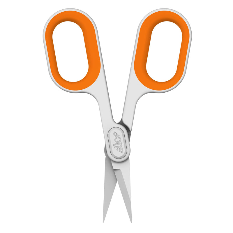Slice 10546 Ceramic Scissor Wide Finger Loops for Larger Hands, 1 Pack Pointed Tip