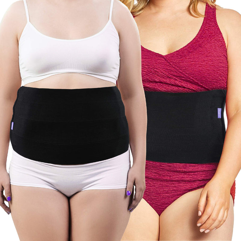Everyday Medical Plus Size Post Surgery Abdominal Binder I Bariatric Stomach Wrap I Hernia Support for Women and Men I Obesity Girdle Great for Liposuction, Postpartum, C-Section (2XL (38-62 in)) 2X-Large (Pack of 1)