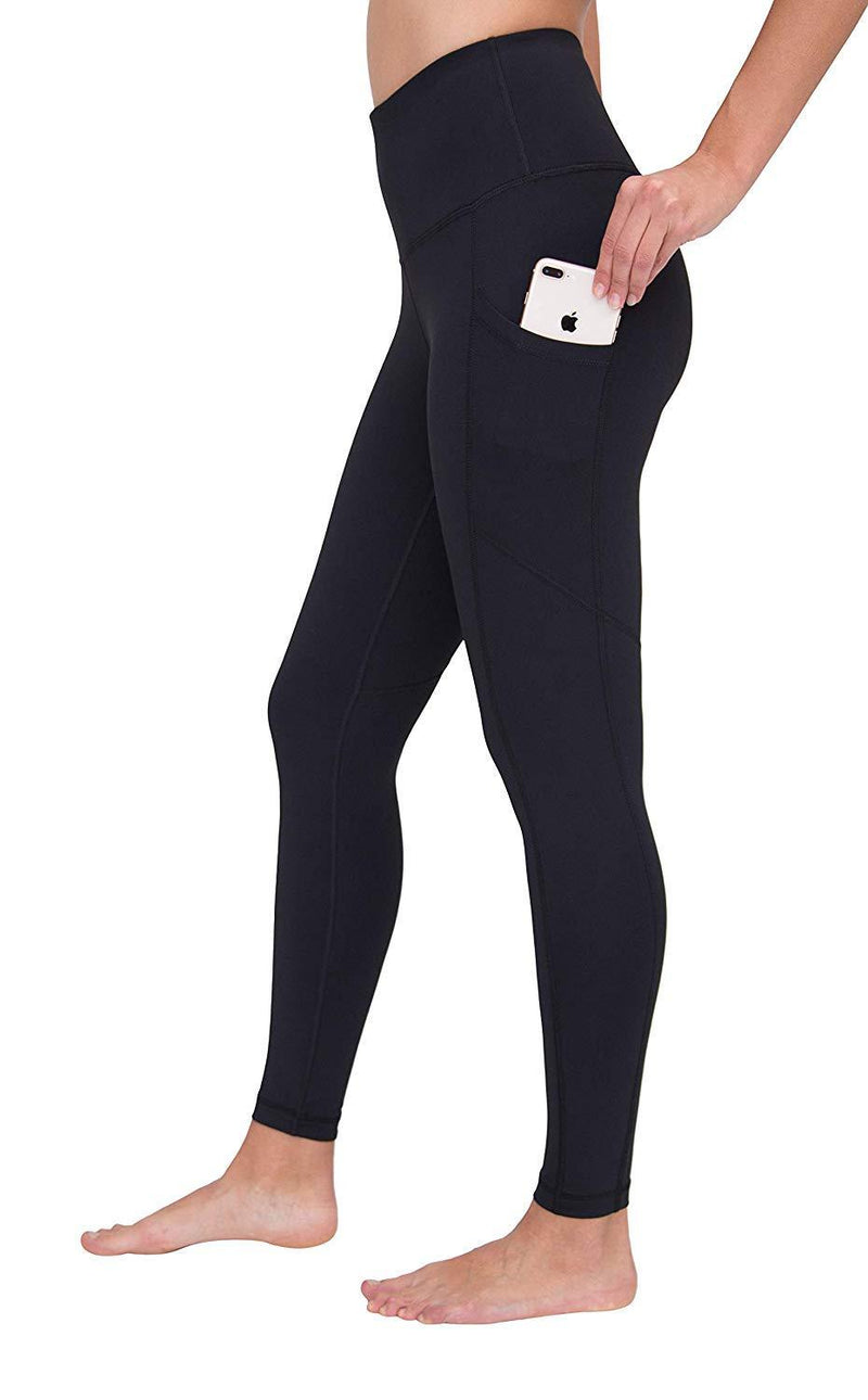 90 Degree By Reflex Womens Power Flex Yoga Pants X-Small Classic Black