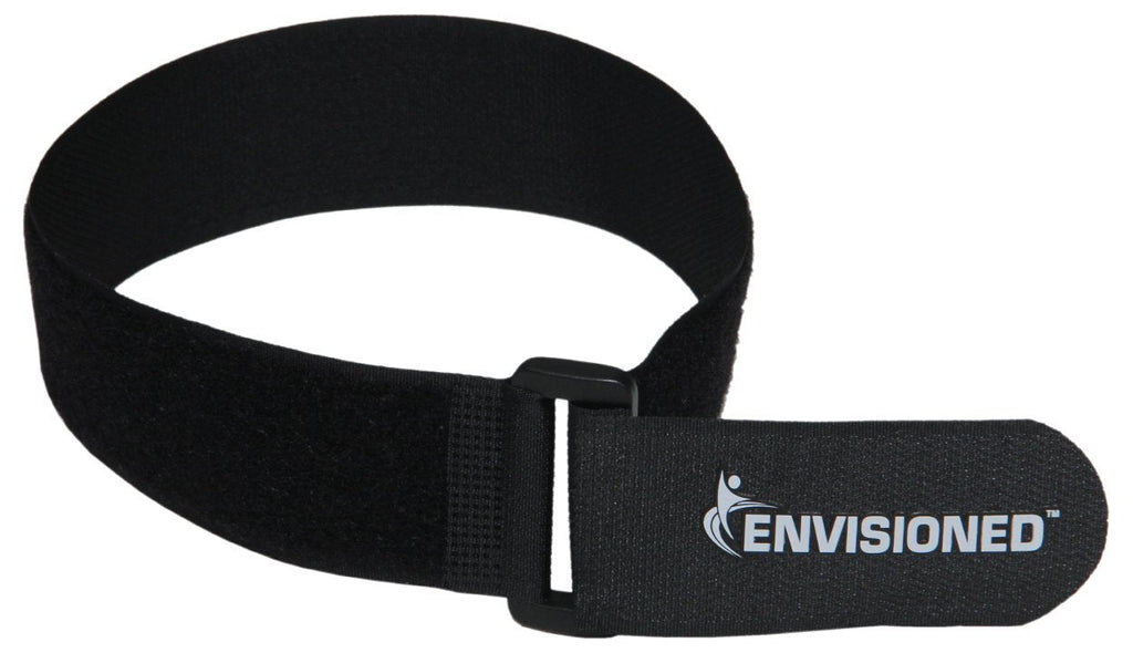 Reusable Cinch Straps 2" x 100" - 2 Pack - Hook and Loop Straps (Black) 2" x 100" Black