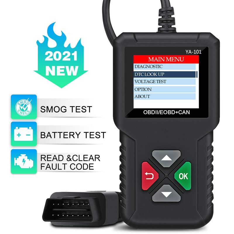 JDIAG Universal OBD2 Scanner,Car Engine Fault Code Reader CAN Scan Tool,Diagnostic Check Engine Light Scanner for All OBD II Protocol Cars Since 1996[Classic Upgrade Version] code reader scanner