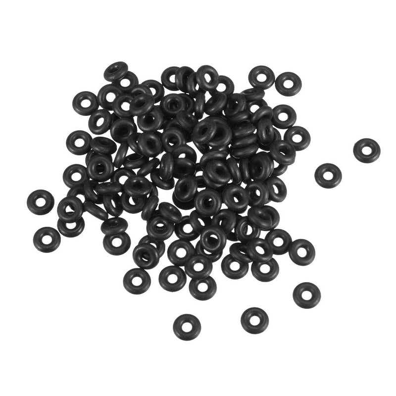 uxcell Nitrile Rubber O-Rings 6mm OD 2mm ID 2mm Width, Metric Sealing Gasket, Pack of 250