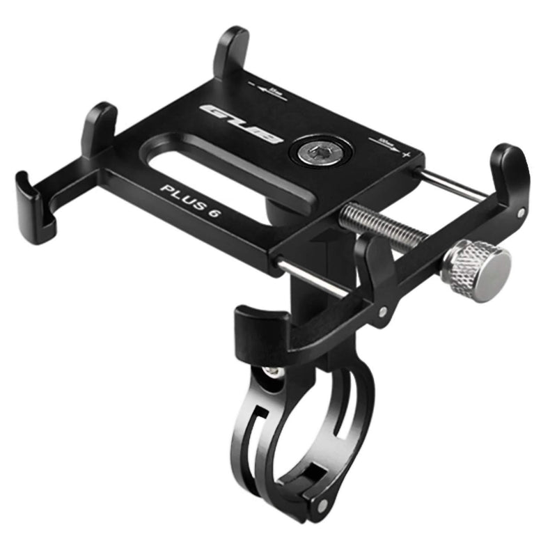 GUB Bicycle & Motorcycle Phone Mount, Aluminum Bike Phone Holder Mount with 360° Rotation for iPhone 11 12 Pro Max Mini X XR Xs 8 Plus, Samsung S20 S10 Note20/10/9/8 4-7 Inch - Upgraded black