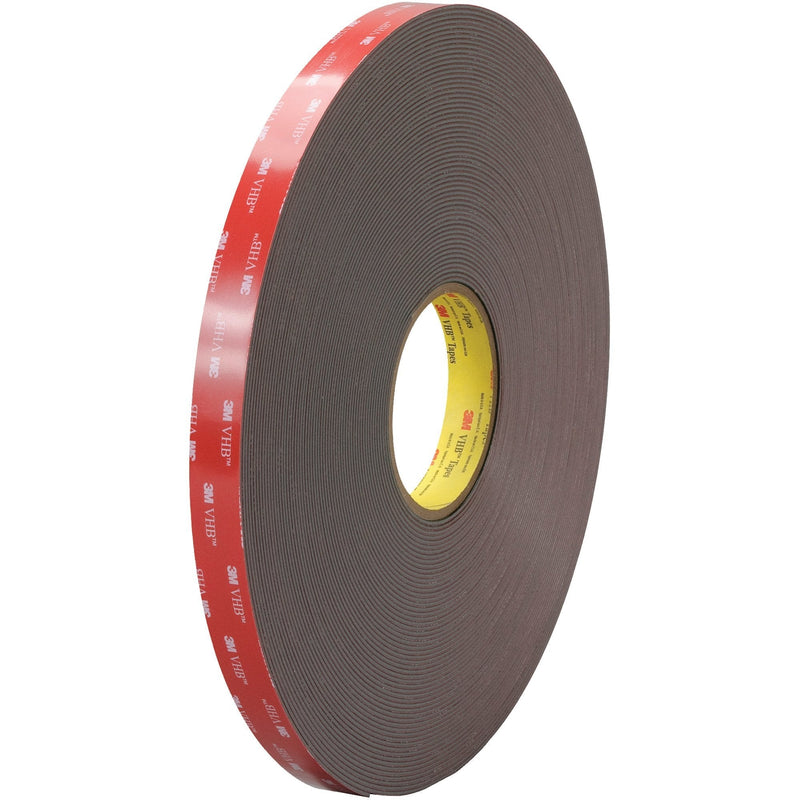 Top Pack Supply 3M 4947F VHB Tape, 45.0 Mil, 3/4" x 5 yds. Black (Case of 1)