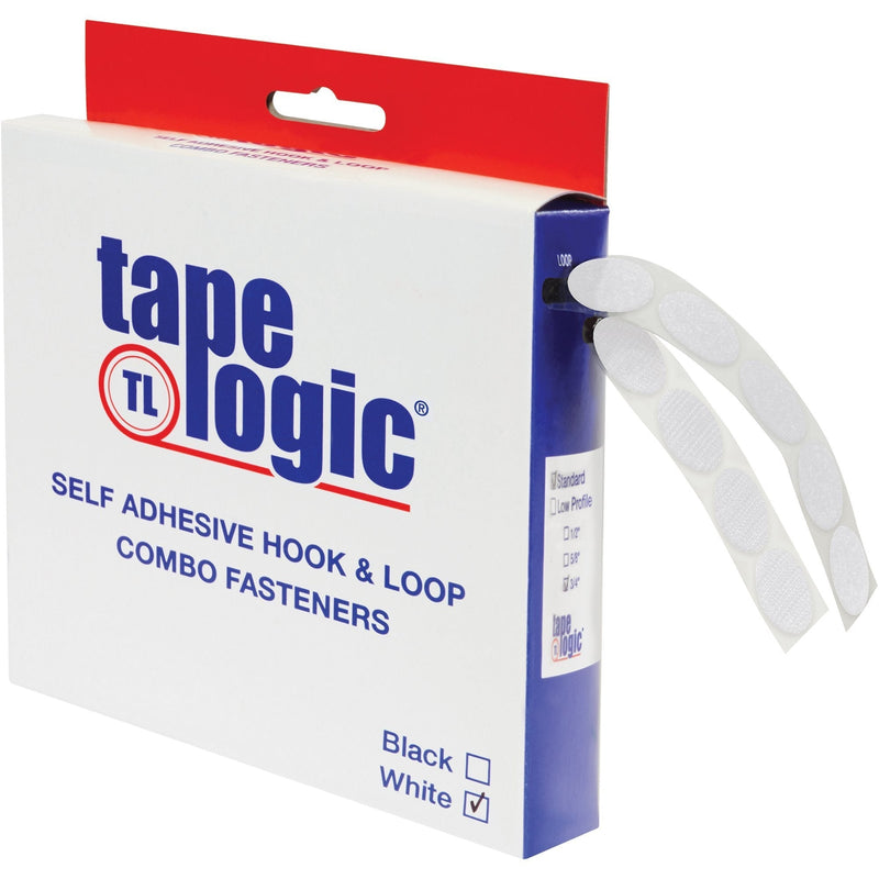 Top Pack Supply Tape Logic Combo Case, Dots, 3/4" White (Case of 200)