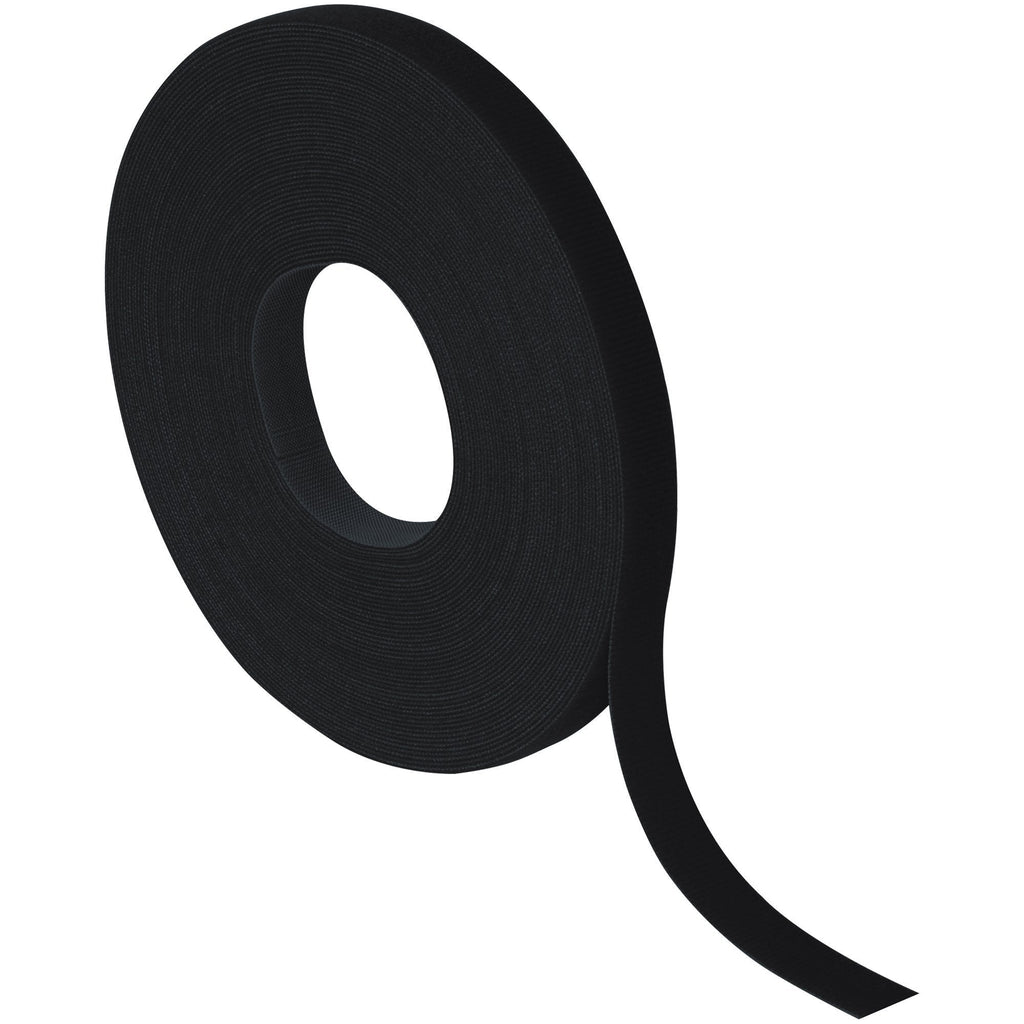 Velcro Self-Grip Straps (189755) 1/2" x 75', Black (1 Per Case) for Bundling & Unitizing